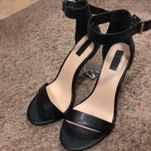 Forever 21 clear heeled heels